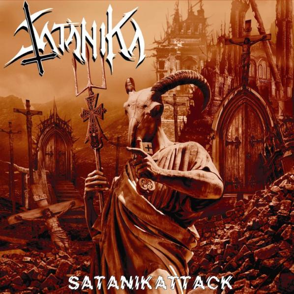 SATANIKA (Italy) - Satanikattack LP + Poster Splatter Vinyl