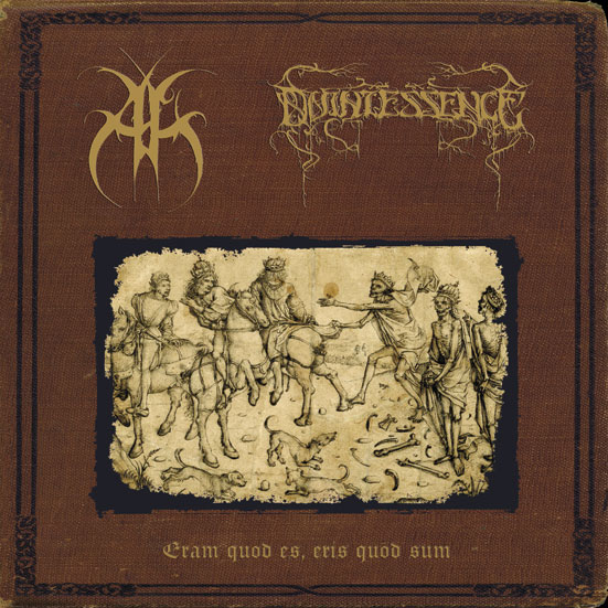 ANNTHENNATH (France) / QUINTESSENCE (France) Gatefold - black Vinyl Split LP Lim. to 3oo copies