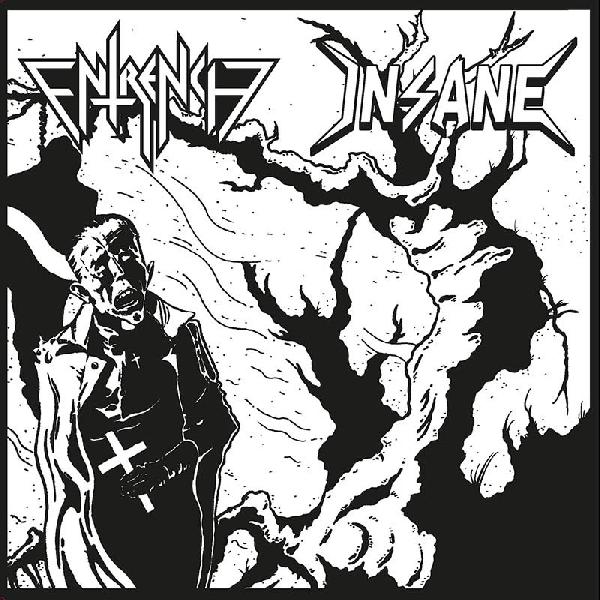 ENTRENCH (Sweden) / INSANE (Sweden) - Split white Vinyl 7