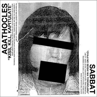 SABBAT (Japan) / AGATHOCLES (Belgium) - black Vinyl Split 7